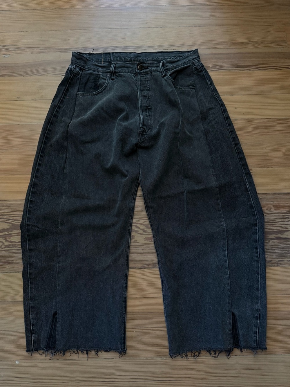 B SIDES Vintage Lasso Wide-Leg Jeans Black Sz 29 NWT - Picture 6 of 11